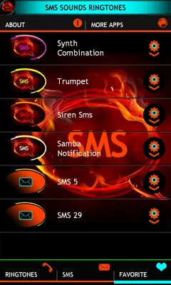 SMS SOUNDS RINGTONES android App screenshot 0