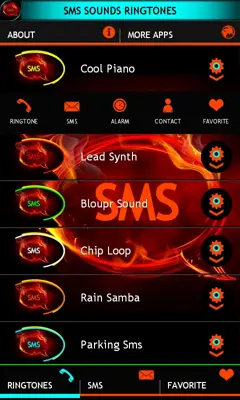 SMS SOUNDS RINGTONES android App screenshot 3